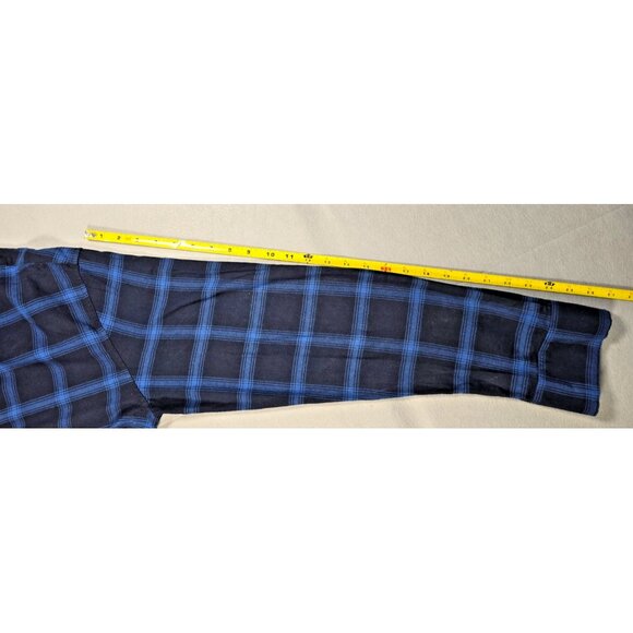 Bonobos Slim Fit Blue Black Plaid Flannel Shirt Men’s Large NWT - Picture 15 of 16